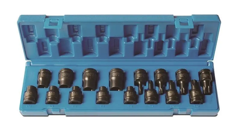 1/2'' Dr. Impact Internal & External Torx S/Set: 633251601 1
