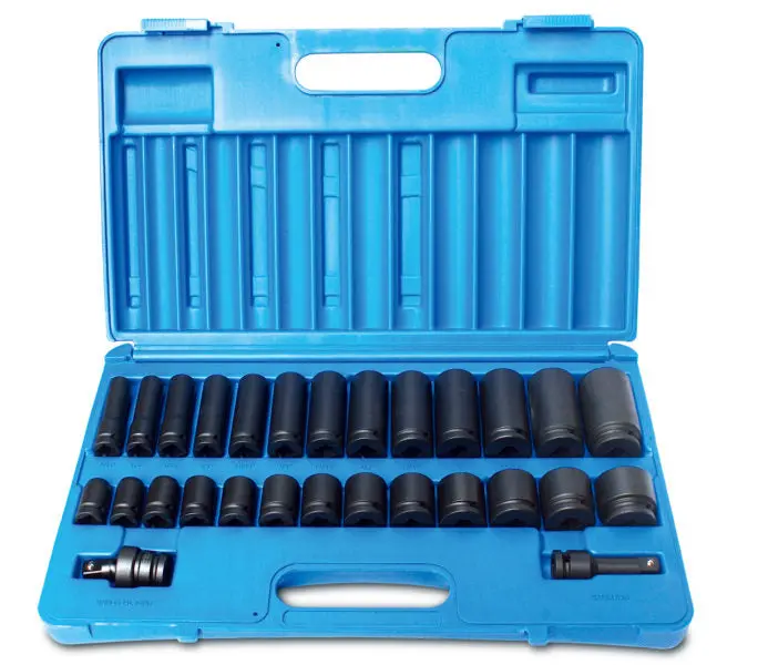 1/2'' Dve Sae 28 Piece Impact Socket Set - 600202801 1