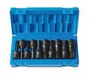 1/2''Dr. 10 Pce Metric Impact Hex Driver Set - Action 648251001 1