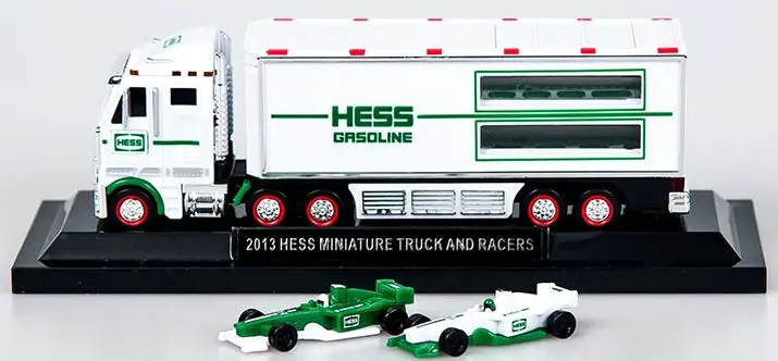 2013 Hess  Miniature 18-Wheeler Truck And Racecars 1