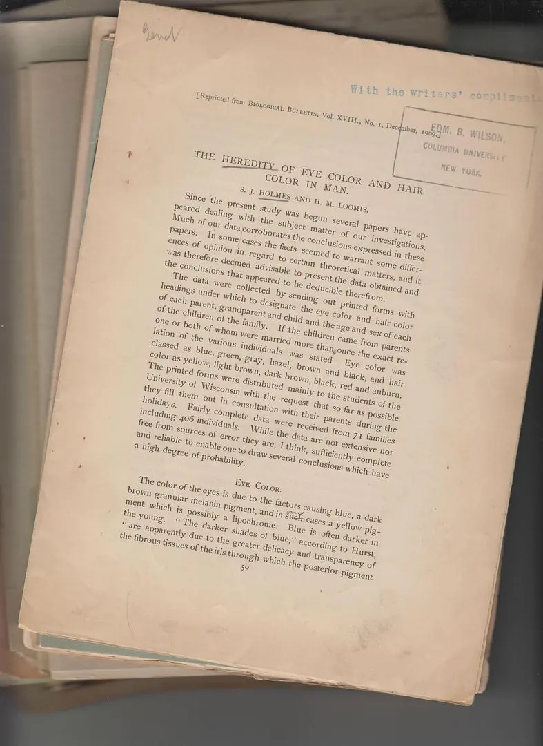 29 Offprints From Edmund B. Wilson Collection 1