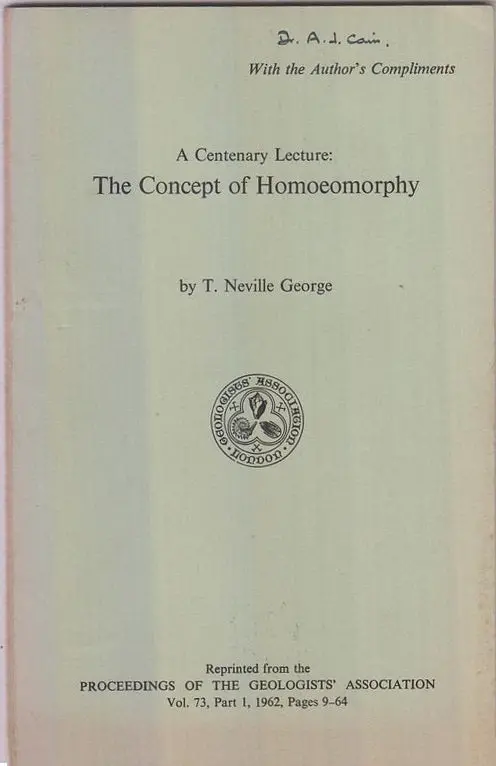 A Centenary Lecture: The Concept Of Homoeomorphy  By George, Neville T. 1