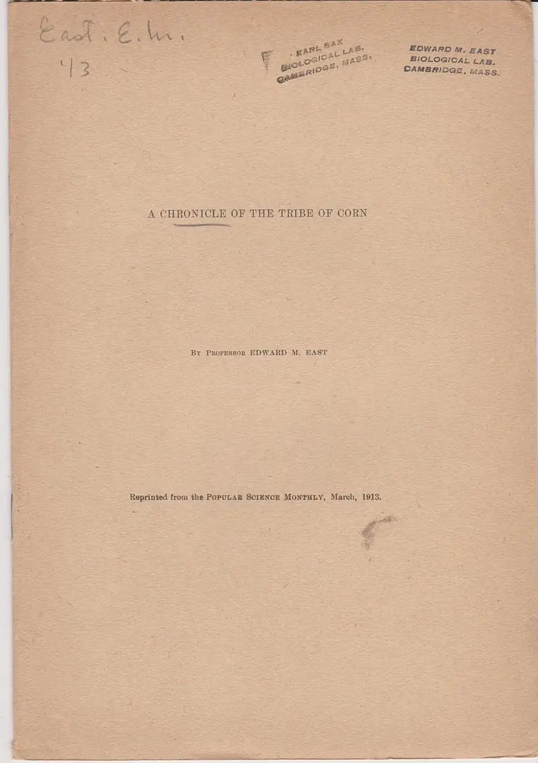 A Chronicle Of The Tribe Of Corn 1