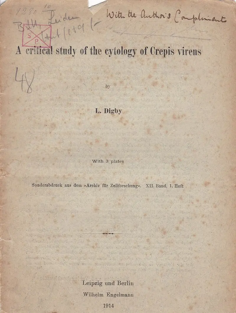 A Critical Study Of Cytology Of Crepis Virens 1