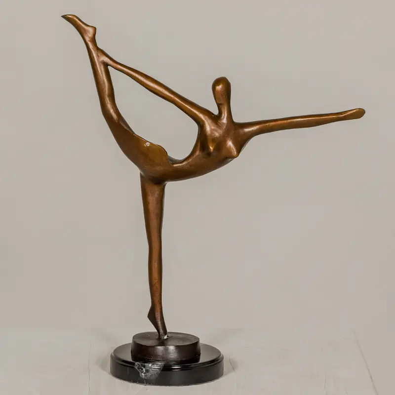 Abstract Bronze Tabletop Ballerina 1