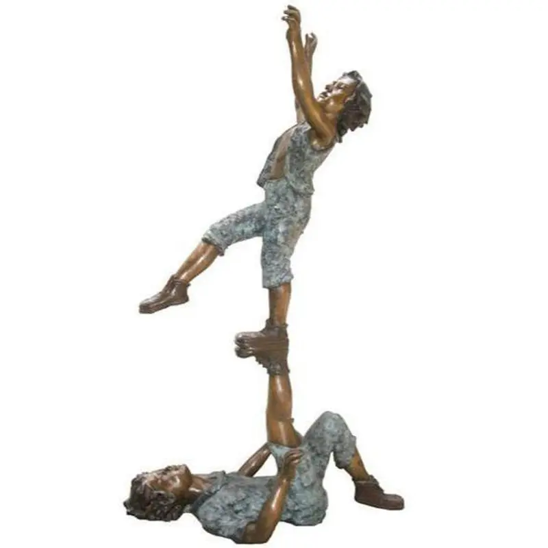 Acrobat Boys Balancing With Feet 1