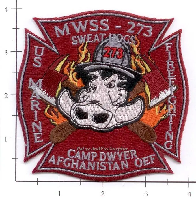 Afghanistan - Camp Dwyer Mwss-273 Fire Dept Patch V1 1
