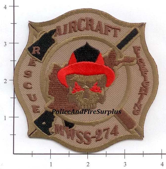 Afghanistan - Marine Wing Support Squadron 274 Aircraft Rescue Firefighting Patch 1