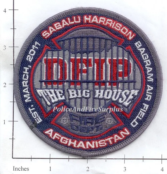 Afghanistan - Sabalu Harrison Fire Dept Patch 1