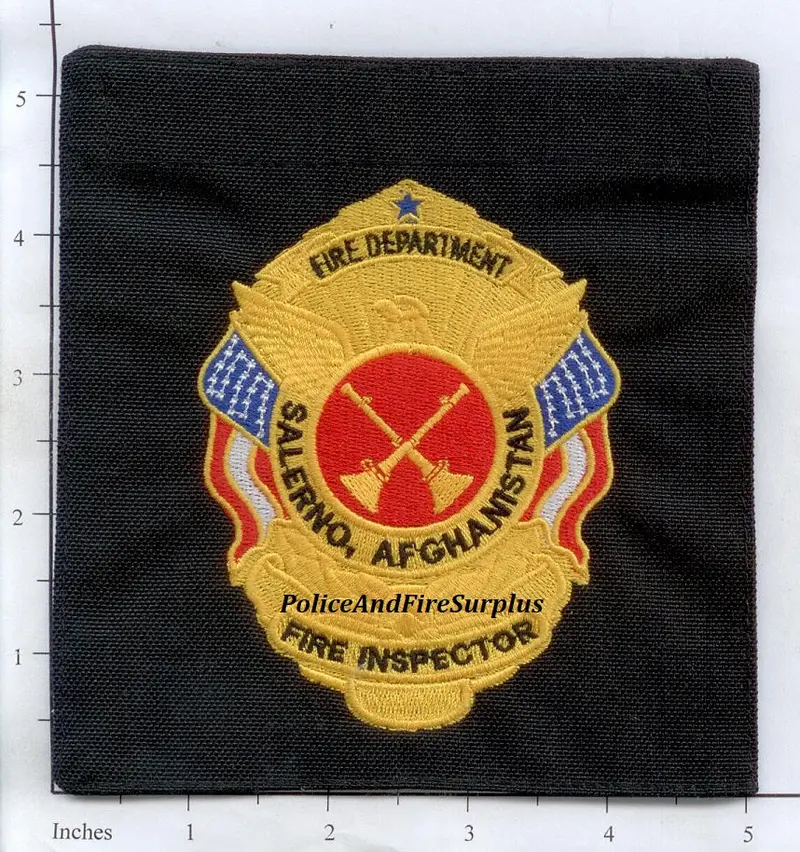 Afghanistan - Salerno Fire Dept Fire Inspector Patch 1