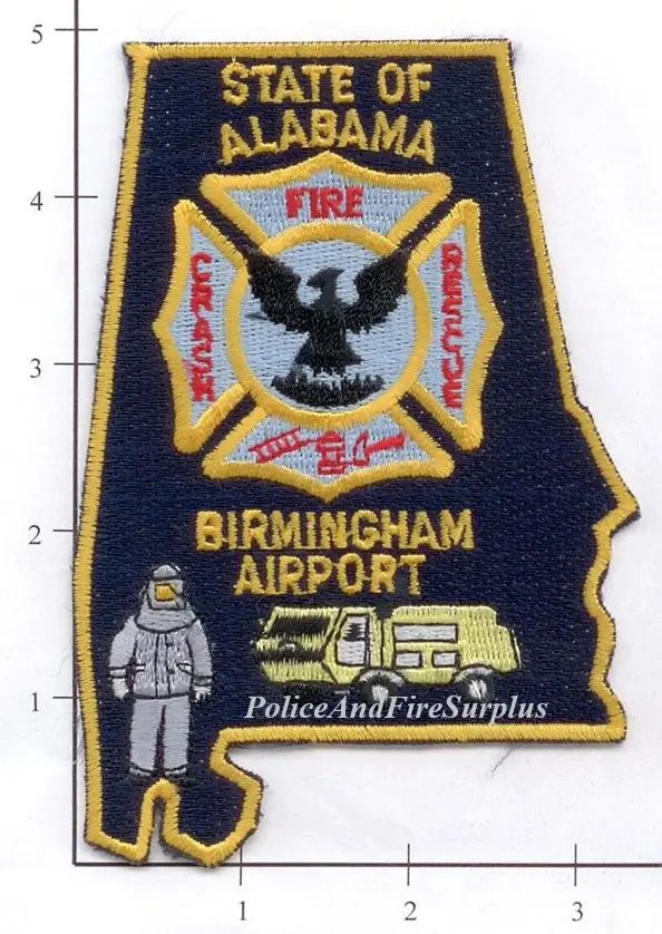Alabama - Birmingham Airport Crash Fire Rescue Fire Dept Patch V1 1