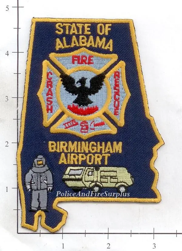 Alabama - Birmingham Airport Crash Fire Rescue Fire Dept Patch V2 1