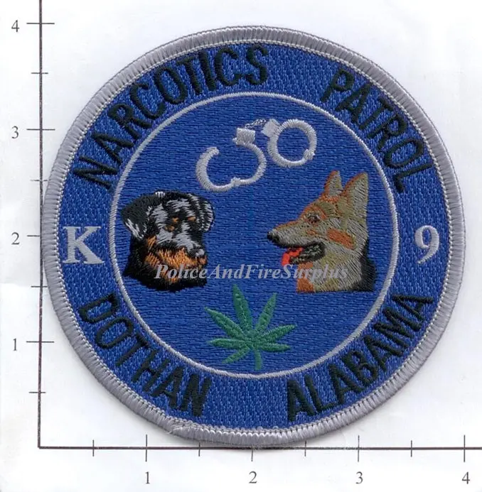 Alabama - Dothan Narcotics K-9 Patrol Police Dept Patch 1