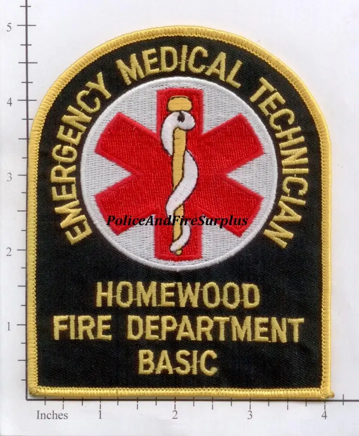 Alabama - Homewood Emergency Medical Technician Basic Fire Dept Patch 1