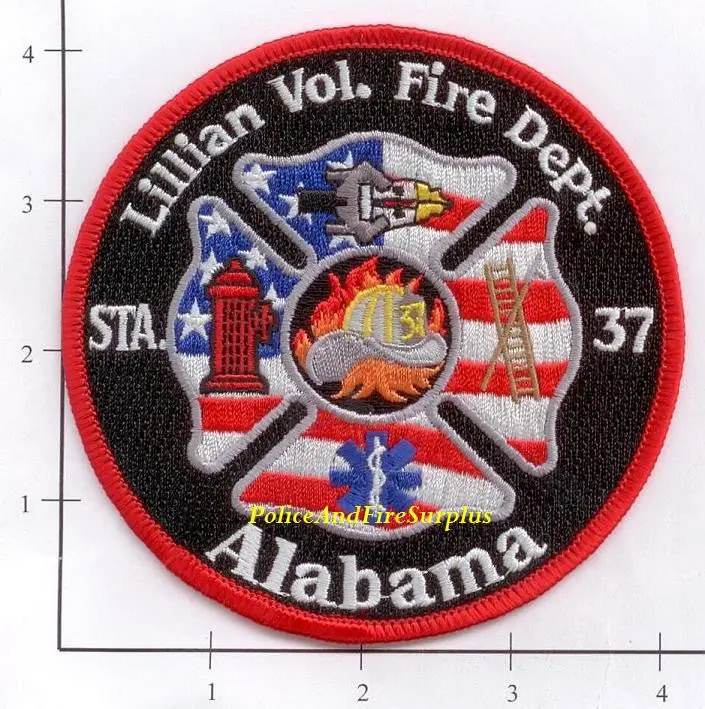 Alabama - Lillian Volunteer Station 37 Fire Dept Patch 1