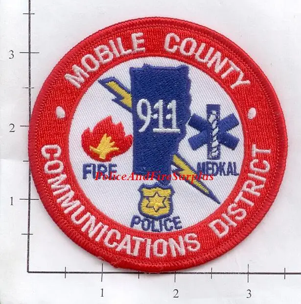 Alabama - Mobile County Communications District Patch Police Fire Ems 1