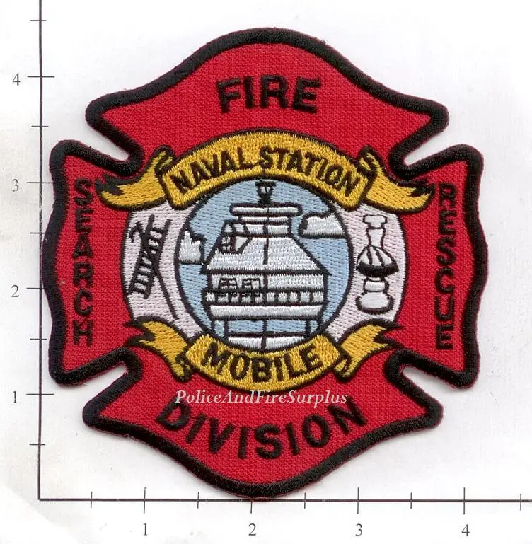 Alabama - Mobile Naval Station Fire Division Search & Rescue Patch 1