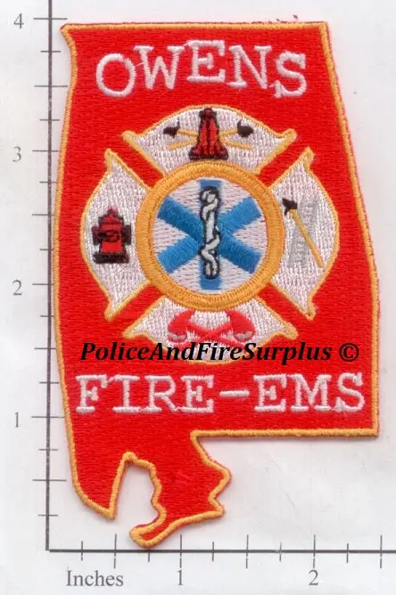 Alabama - Owens Fire Ems Fire Dept Patch 1
