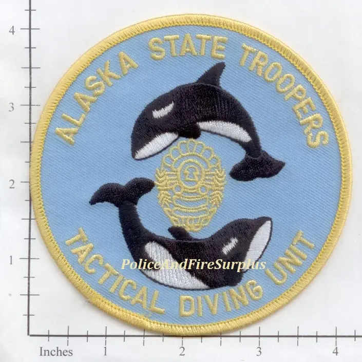 Alaska - Alaska State Trooper Police Patch Tactical Diving Unit 1