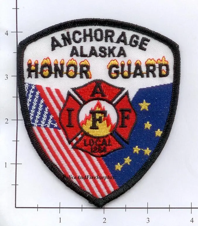 Alaska - Anchorage Honor Guard Fire Dept Patch 1