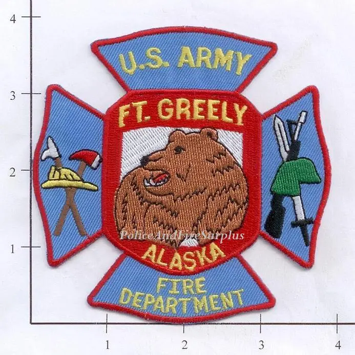 Alaska - Fort Greely Fire Dept Patch Us Army 1