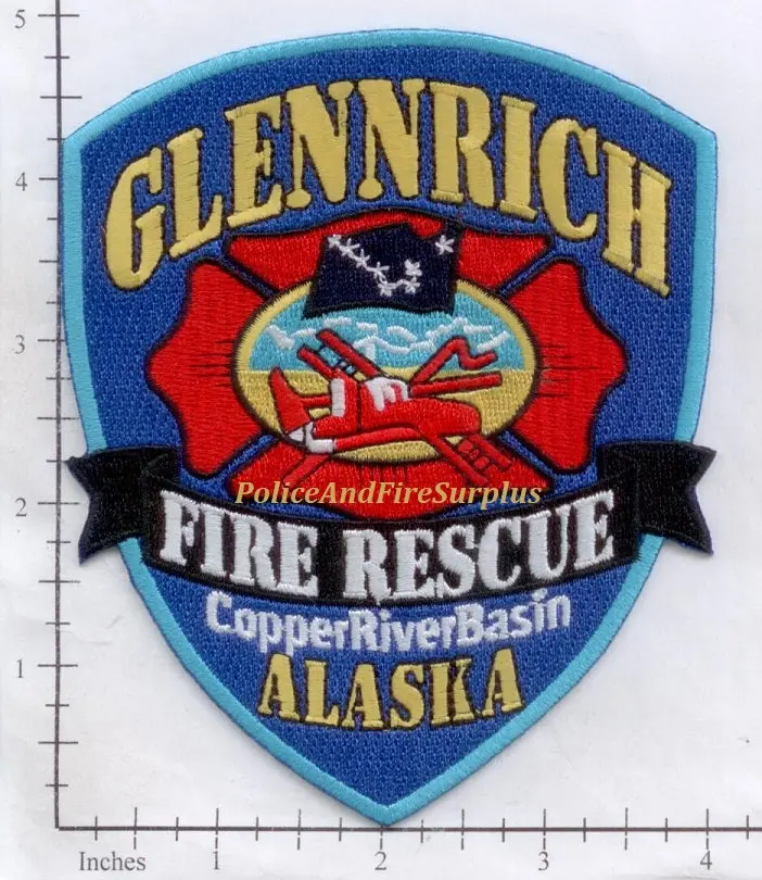 Alaska - Glenrich Fire Rescue Fire Dept Patch 1
