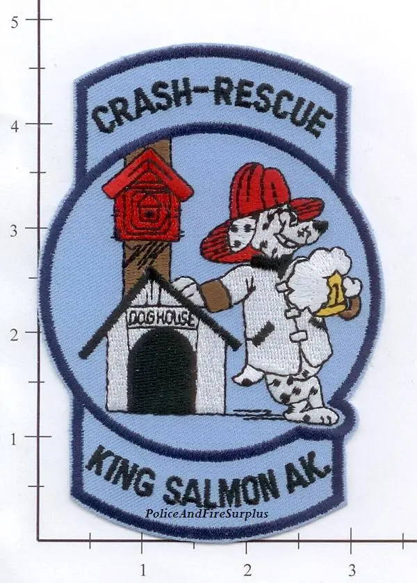 Alaska - King Salmon Usaf Airport Crash Rescue Fire Dept Patch 1