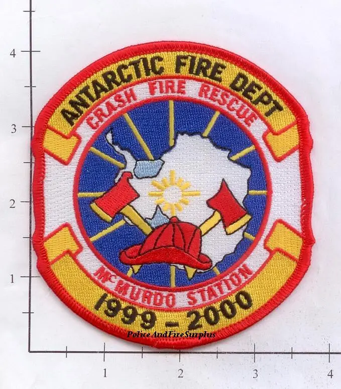 Antarctica - Mcmurdo Station Crash Fire Rescue Fire Dept Patch 1