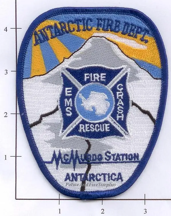 Antarctica - Mcmurdo Station Crash Fire Rescue Fire Dept Patch 1