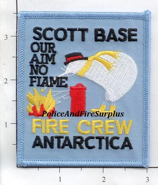 Antarctica - Scott Base Fire Crew Fire Dept Patch 1