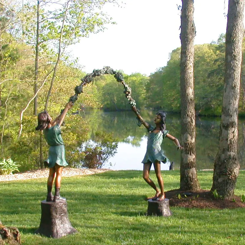 Arbor Girls Bronze Statue 1