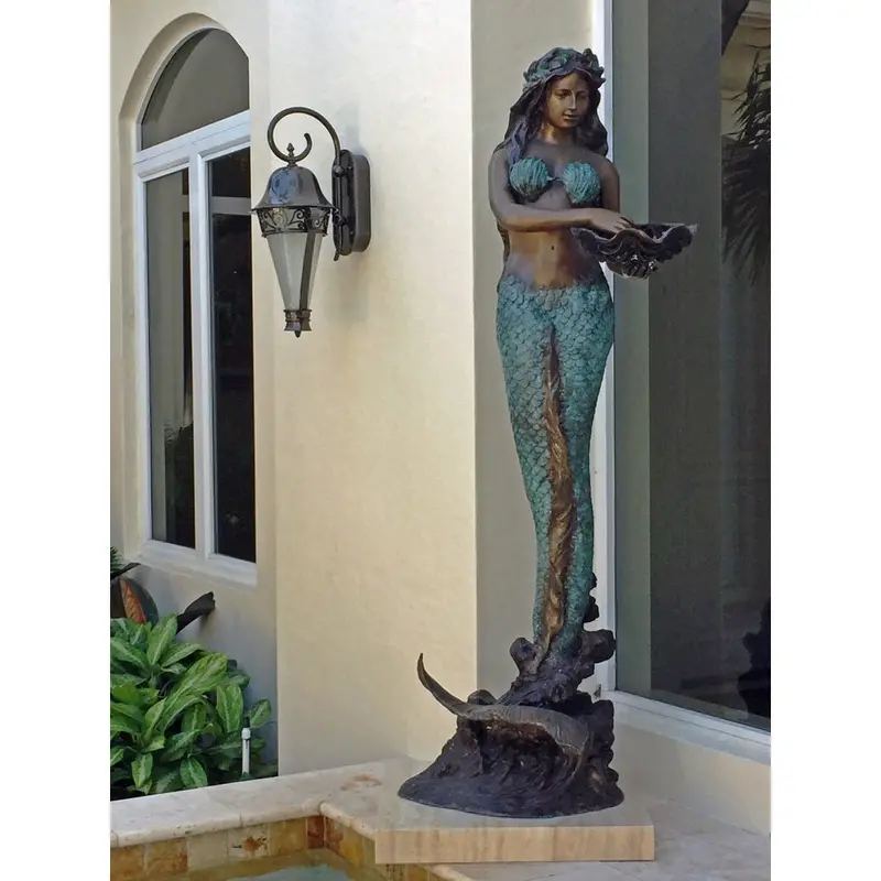 Arielle Bronze Mermaid Fountain 1