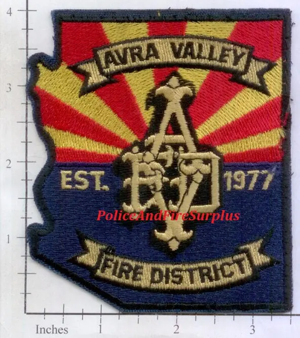 Arizona - Avra Valley Fire District Patch Used 1