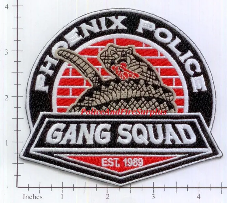 Arizona - Phoenix Gang Squad Police Dept Patch 1