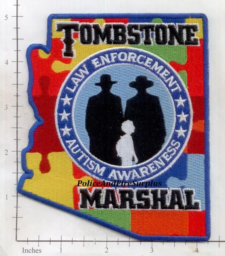 Arizona - Tombstone Marshal Autism Awareness Police Dept Patch 1