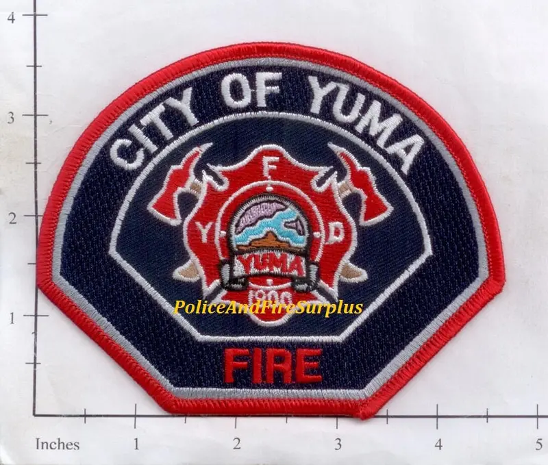 Arizona - Yuma Fire Dept Patch V1 - Blue Background 1