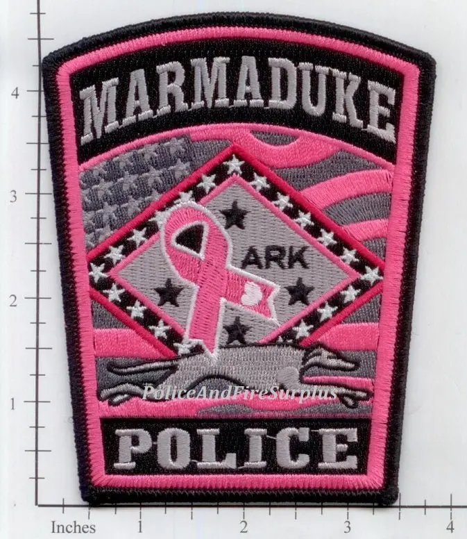 Arkansas - Marmaduke Police Patch Breast Cancer 1