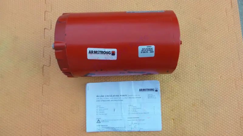 Armstrong 816678-069 Motor 816678-069A 1-1/2 Hp Circulating Pump S25 1
