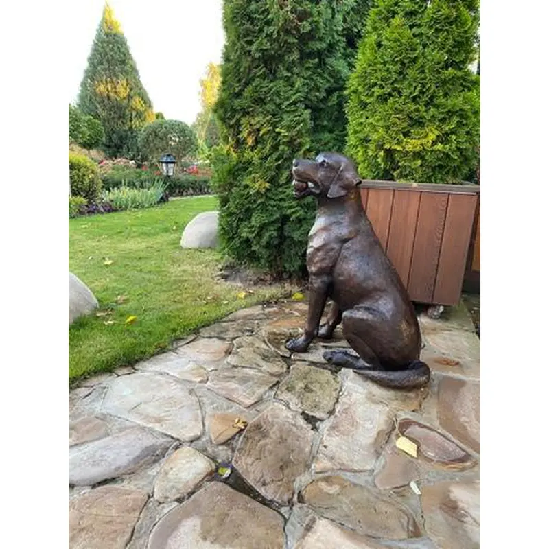 Bailey Plays Ball Dog Statue 2