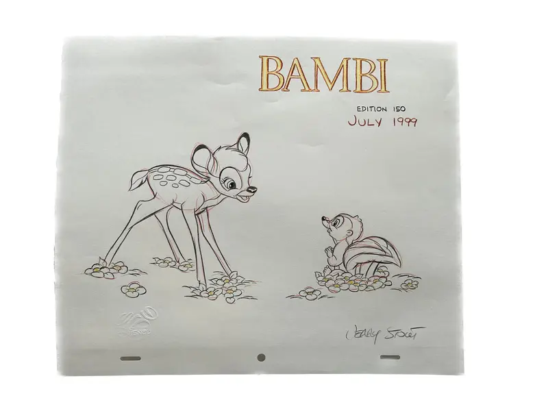 Bambi - Original Art Of Disney Drawing Sketch 1