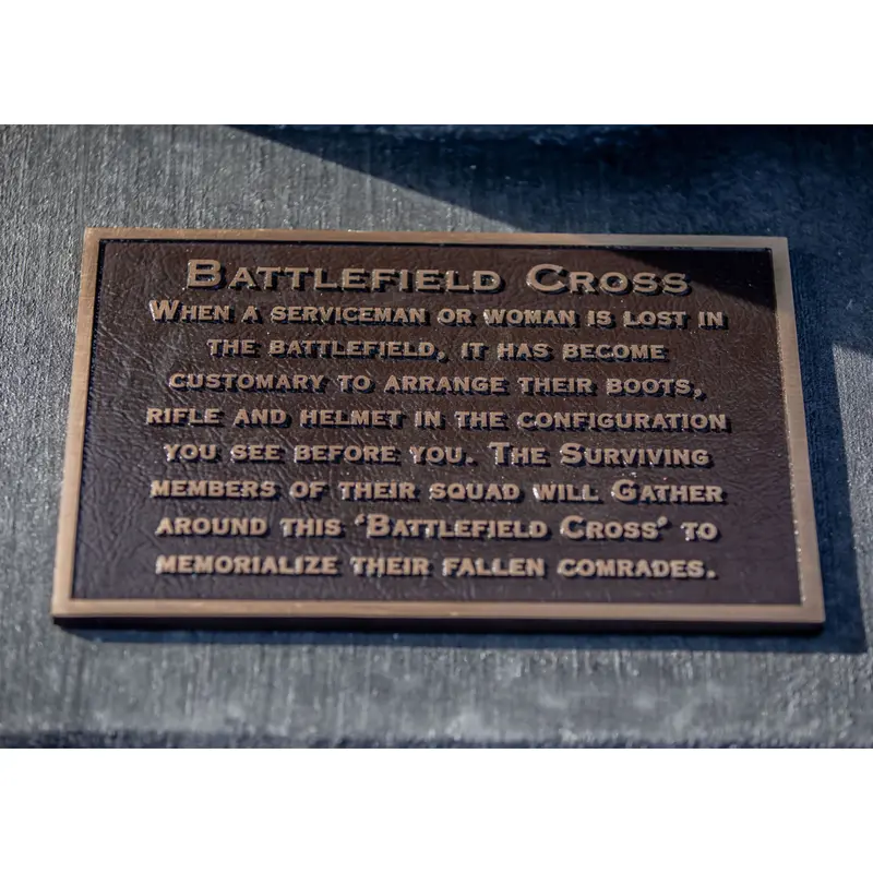 Battlefield Cross Bronze Plaque 1