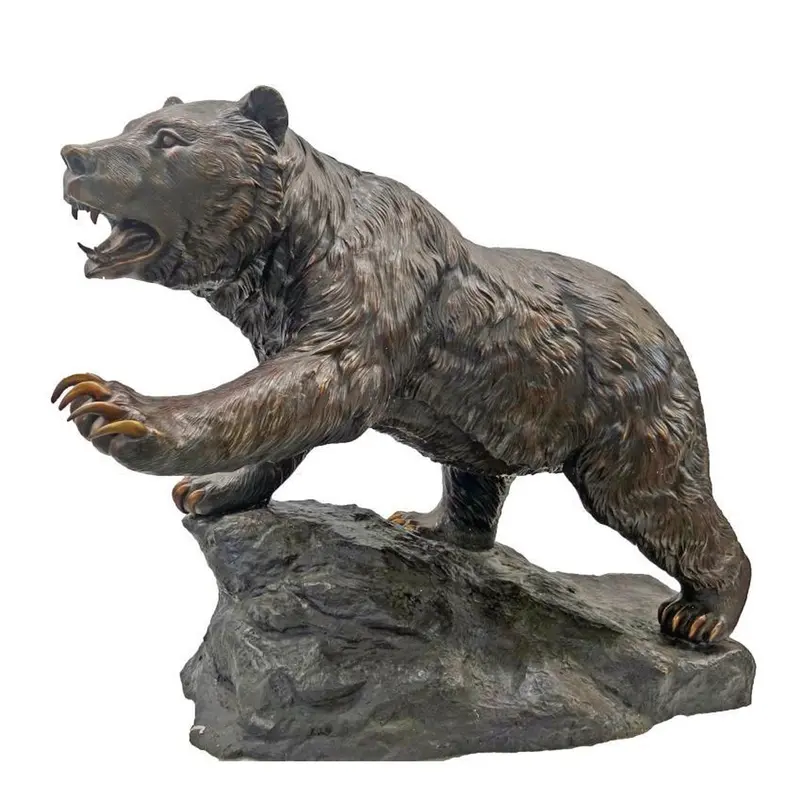 Bear Claw Bronze Statue 1