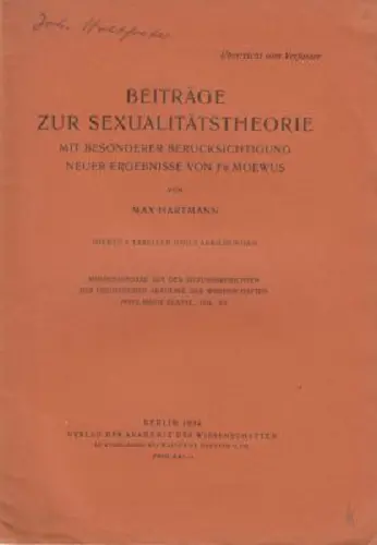 Beitr├Â┬Ñge Zur Sexualit├Â┬Ñtstheorie: Mit Besonderer Ber├Â┬╝Cksichtigung Der Ergebnisse Von Fr. Moewus 1
