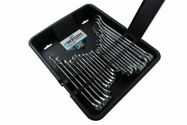 Bergen 22 Pc Metric & Sae Combination Spanner Set 1991 1