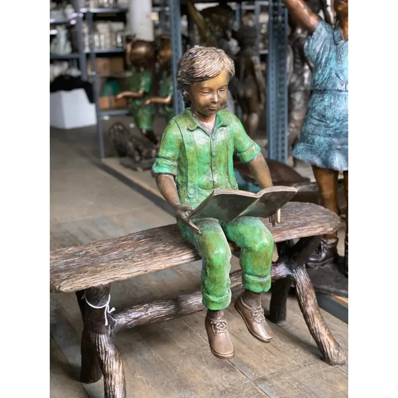 Best Friends Boy Reading Bench 1