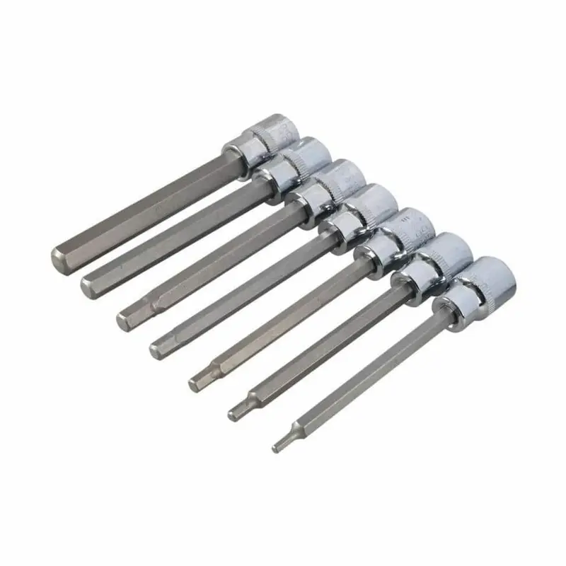 Bluespot 7 Piece 3/8" Drive Extra Long Hex Socket Bit Set H3 - H10 01516 1