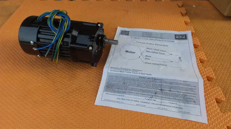 Bodine 34R4bfci-Z2 Ac Gearmotor Model 0451 115V Gear Motor 6:1 Ratio 1