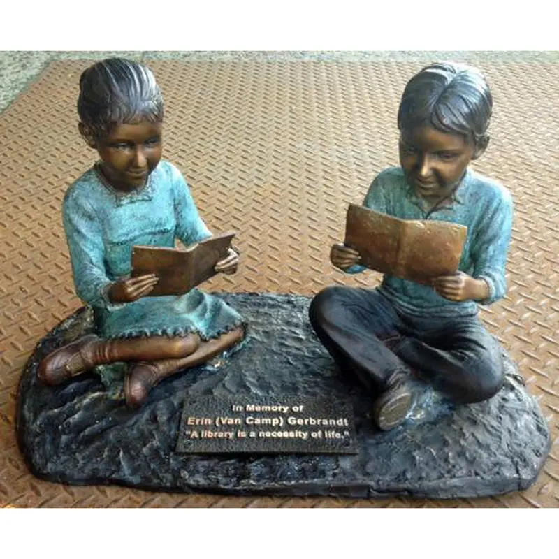 Book Club Bronze Reading Statue 1