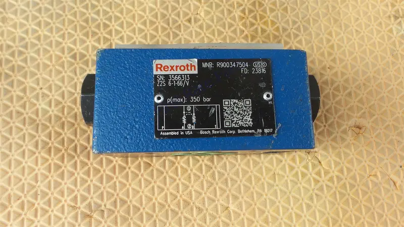 Bosch Rexroth R900347504 Hydraulic Check Valve Z2s6-1-6X/V Pilot Z2s 1