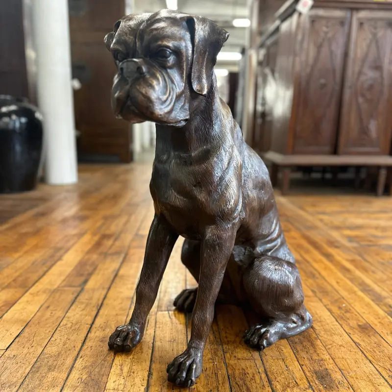Boxer Dog Statue 1